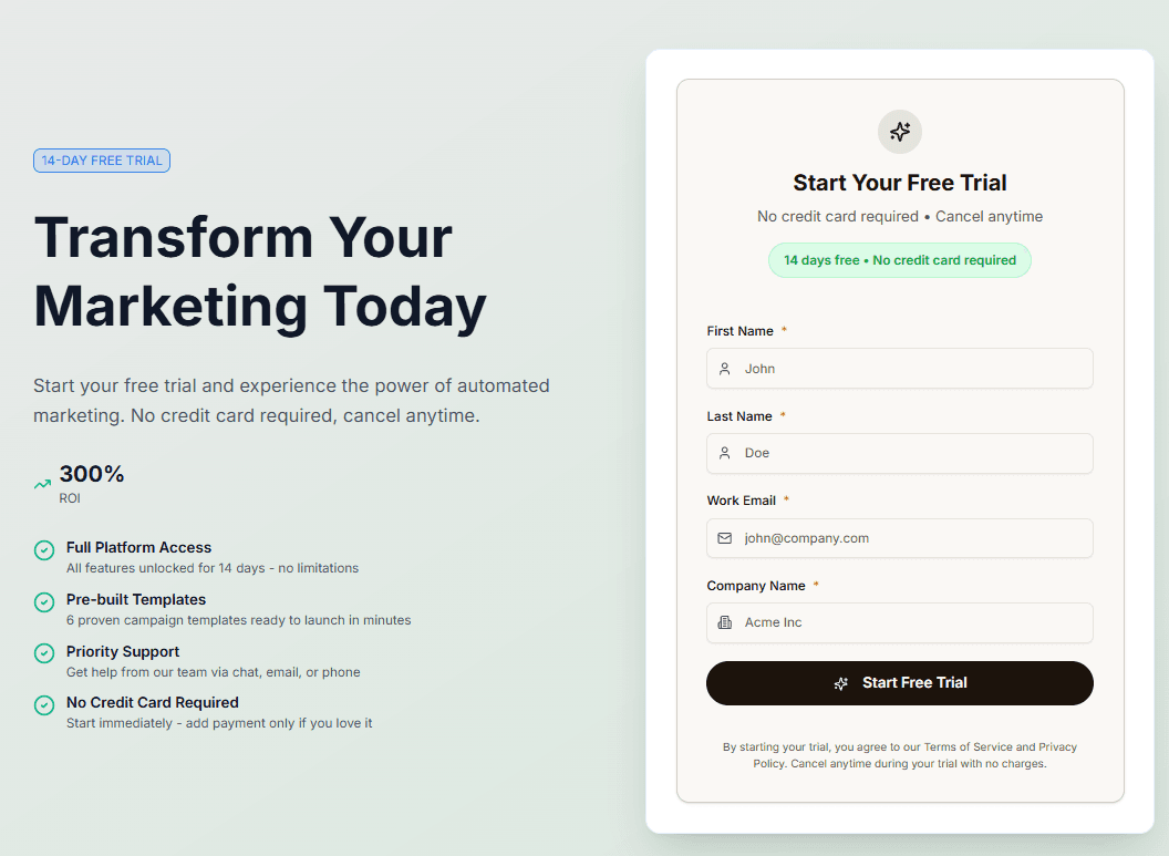Landing Pages
